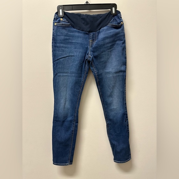 7 for all Mankind Maternity Skinny Jeans - Picture 2 of 5